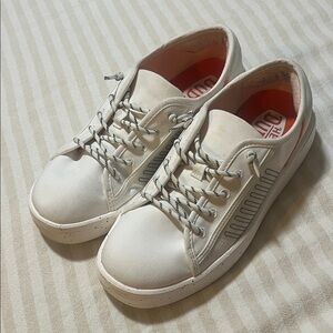 Hey Dude Off-White Speckled Sneakers